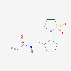 N-[[2-(1,1-Dioxo-1,2-thiazolidin-2-yl)cyclopentyl]methyl]prop-2-enamide
