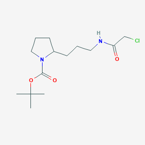 Tert-butyl 2-[3-[(2-chloroacetyl)amino]propyl]pyrrolidine-1-carboxylate