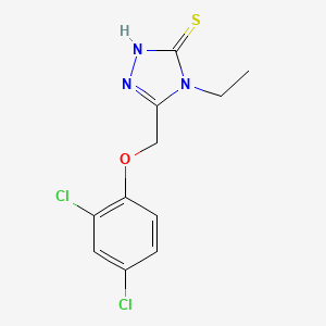 5-[(2,4-dichlorophenoxy)methyl]-4-ethyl-4H-1,2,4-triazole-3-thiol
