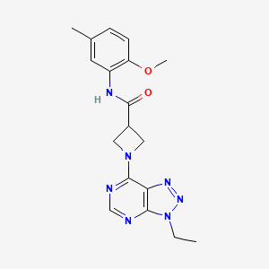 1-(3-ethyl-3H-[1,2,3]triazolo[4,5-d]pyrimidin-7-yl)-N-(2-methoxy-5-methylphenyl)azetidine-3-carboxamide