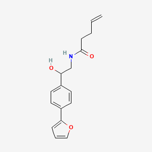 N-(2-(4-(furan-2-yl)phenyl)-2-hydroxyethyl)pent-4-enamide