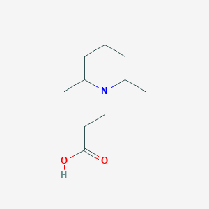 molecular formula C10H19NO2 B2971410 3-(2,6-Dimethylpiperidin-1-yl)propanoic acid CAS No. 103274-94-8
