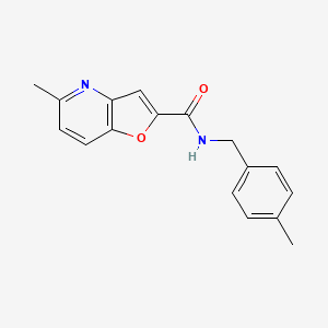 5-methyl-N-(4-methylbenzyl)furo[3,2-b]pyridine-2-carboxamide