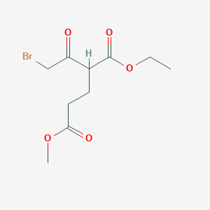 1-Ethyl 5-methyl 2-(2-bromoacetyl)pentanedioate
