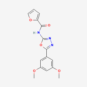 N-(5-(3,5-dimethoxyphenyl)-1,3,4-oxadiazol-2-yl)furan-2-carboxamide