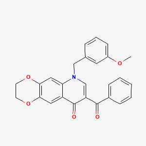 8-benzoyl-6-(3-methoxybenzyl)-2,3-dihydro[1,4]dioxino[2,3-g]quinolin-9(6H)-one