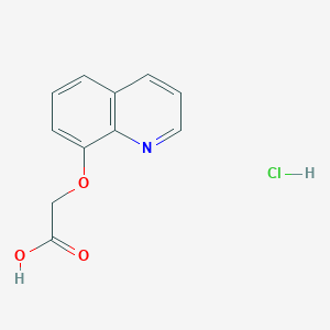 molecular formula C11H10ClNO3 B2971428 2-(Quinolin-8-yloxy)acetic acid hydrochloride CAS No. 200505-18-6