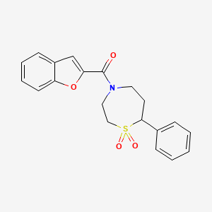 Benzofuran-2-yl(1,1-dioxido-7-phenyl-1,4-thiazepan-4-yl)methanone