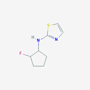 molecular formula C8H11FN2S B2971430 N-(2-fluorocyclopentyl)-1,3-thiazol-2-amine CAS No. 2197807-27-3