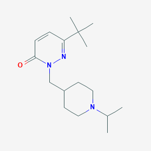 6-Tert-butyl-2-{[1-(propan-2-yl)piperidin-4-yl]methyl}-2,3-dihydropyridazin-3-one