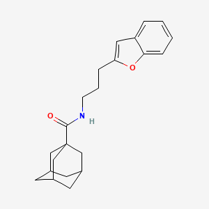 molecular formula C22H27NO2 B2971435 N-[3-(1-benzofuran-2-yl)propyl]adamantane-1-carboxamide CAS No. 2034280-79-8