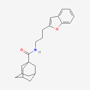 (3r,5r,7r)-N-(3-(benzofuran-2-yl)propyl)adamantane-1-carboxamide