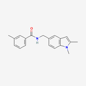 N-((1,2-dimethyl-1H-indol-5-yl)methyl)-3-methylbenzamide