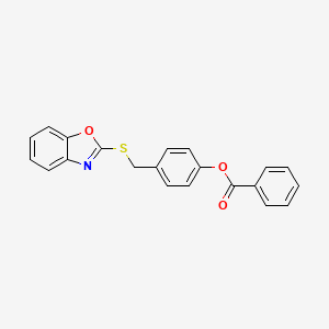 4-((Benzo[d]oxazol-2-ylthio)methyl)phenyl benzoate