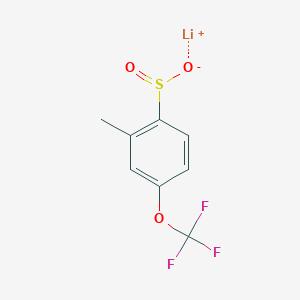 Lithium;2-methyl-4-(trifluoromethoxy)benzenesulfinate