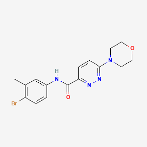 molecular formula C16H17BrN4O2 B2971443 N-(4-bromo-3-methylphenyl)-6-morpholinopyridazine-3-carboxamide CAS No. 1421532-11-7