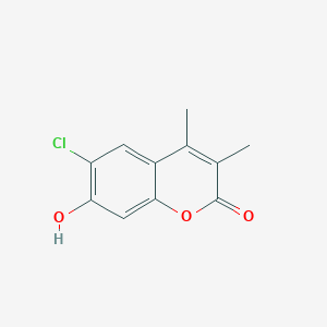 molecular formula C11H9ClO3 B2971446 6-chloro-7-hydroxy-3,4-dimethyl-2H-chromen-2-one CAS No. 135065-47-3