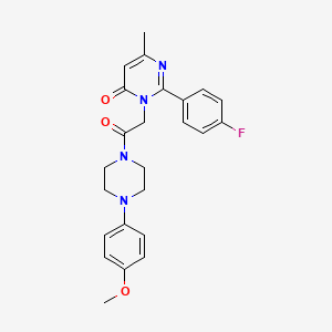 2-(4-fluorophenyl)-3-{2-[4-(4-methoxyphenyl)piperazin-1-yl]-2-oxoethyl}-6-methylpyrimidin-4(3H)-one