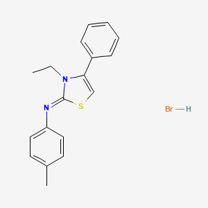 (Z)-N-(3-ethyl-4-phenylthiazol-2(3H)-ylidene)-4-methylaniline hydrobromide