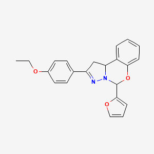 2-(4-ethoxyphenyl)-5-(furan-2-yl)-5,10b-dihydro-1H-pyrazolo[1,5-c][1,3]benzoxazine