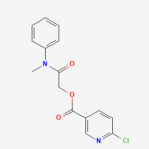 [Methyl(phenyl)carbamoyl]methyl 6-chloropyridine-3-carboxylate