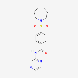 4-(azepan-1-ylsulfonyl)-N-(pyrazin-2-yl)benzamide