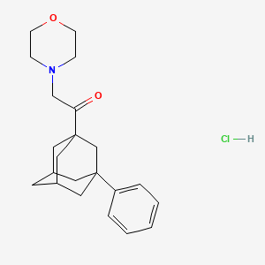 2-morpholino-1-((1s,3r,5R,7S)-3-phenyladamantan-1-yl)ethanone hydrochloride