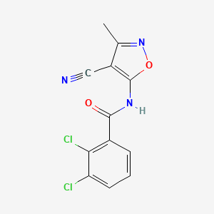 2,3-dichloro-N-(4-cyano-3-methyl-5-isoxazolyl)benzenecarboxamide