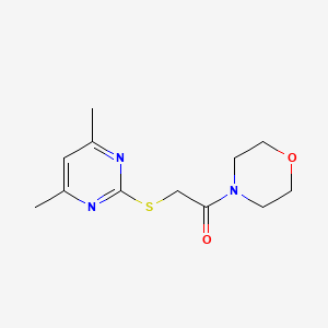 2-((4,6-Dimethylpyrimidin-2-yl)thio)-1-morpholinoethanone