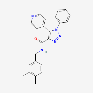 N-(3,4-dimethylbenzyl)-1-phenyl-5-(pyridin-4-yl)-1H-1,2,3-triazole-4-carboxamide