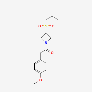 1-(3-(Isobutylsulfonyl)azetidin-1-yl)-2-(4-methoxyphenyl)ethanone