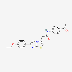N-(4-acetylphenyl)-2-(6-(4-ethoxyphenyl)imidazo[2,1-b]thiazol-3-yl)acetamide