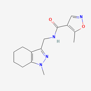 5-methyl-N-((1-methyl-4,5,6,7-tetrahydro-1H-indazol-3-yl)methyl)isoxazole-4-carboxamide