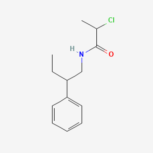 2-chloro-N-(2-phenylbutyl)propanamide
