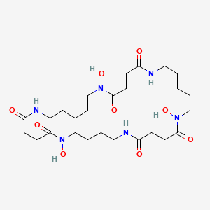 1,11,22-Trihydroxy-1,6,11,16,22,27-hexazacyclodotriacontane-2,5,12,15,23,26-hexone
