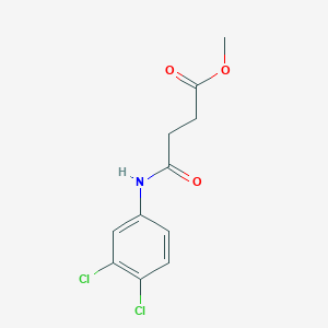 molecular formula C11H11Cl2NO3 B2971557 methyl 3-[(3,4-dichlorophenyl)carbamoyl]propanoate CAS No. 86886-91-1
