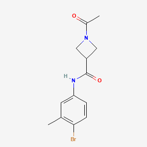 1-acetyl-N-(4-bromo-3-methylphenyl)azetidine-3-carboxamide
