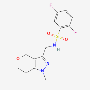 2,5-difluoro-N-((1-methyl-1,4,6,7-tetrahydropyrano[4,3-c]pyrazol-3-yl)methyl)benzenesulfonamide