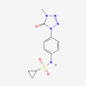 N-(4-(4-methyl-5-oxo-4,5-dihydro-1H-tetrazol-1-yl)phenyl)cyclopropanesulfonamide