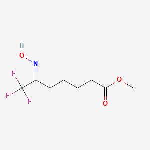 molecular formula C8H12F3NO3 B2971566 Methyl 7,7,7-trifluoro-6-(hydroxyimino)heptanoate CAS No. 2138803-66-2