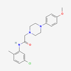 molecular formula C20H24ClN3O2 B2971585 N-(5-chloro-2-methylphenyl)-2-[4-(4-methoxyphenyl)piperazin-1-yl]acetamide CAS No. 878078-21-8