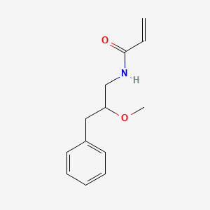 molecular formula C13H17NO2 B2971588 N-(2-methoxy-3-phenylpropyl)prop-2-enamide CAS No. 2094911-23-4