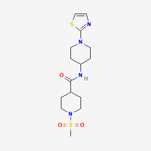 1-(methylsulfonyl)-N-(1-(thiazol-2-yl)piperidin-4-yl)piperidine-4-carboxamide