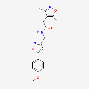 2-(3,5-dimethylisoxazol-4-yl)-N-((5-(4-methoxyphenyl)isoxazol-3-yl)methyl)acetamide