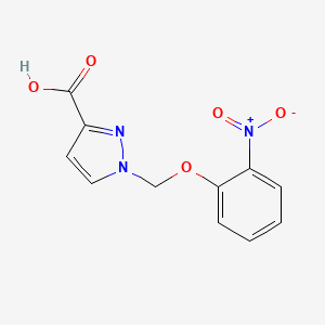 1-[(2-nitrophenoxy)methyl]-1H-pyrazole-3-carboxylic acid