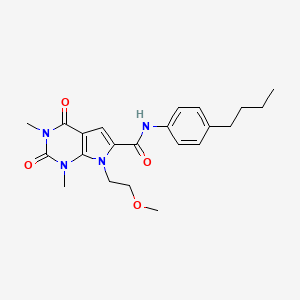 N-(4-butylphenyl)-7-(2-methoxyethyl)-1,3-dimethyl-2,4-dioxo-2,3,4,7-tetrahydro-1H-pyrrolo[2,3-d]pyrimidine-6-carboxamide