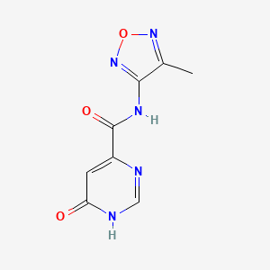 6-hydroxy-N-(4-methyl-1,2,5-oxadiazol-3-yl)pyrimidine-4-carboxamide