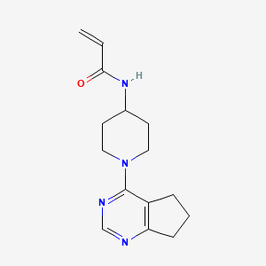 N-[1-(6,7-Dihydro-5H-cyclopenta[d]pyrimidin-4-yl)piperidin-4-yl]prop-2-enamide