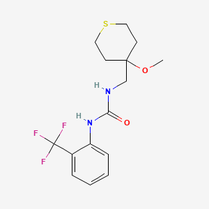 1-((4-methoxytetrahydro-2H-thiopyran-4-yl)methyl)-3-(2-(trifluoromethyl)phenyl)urea