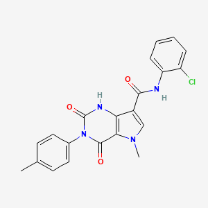 N-(2-chlorophenyl)-5-methyl-2,4-dioxo-3-(p-tolyl)-2,3,4,5-tetrahydro-1H-pyrrolo[3,2-d]pyrimidine-7-carboxamide